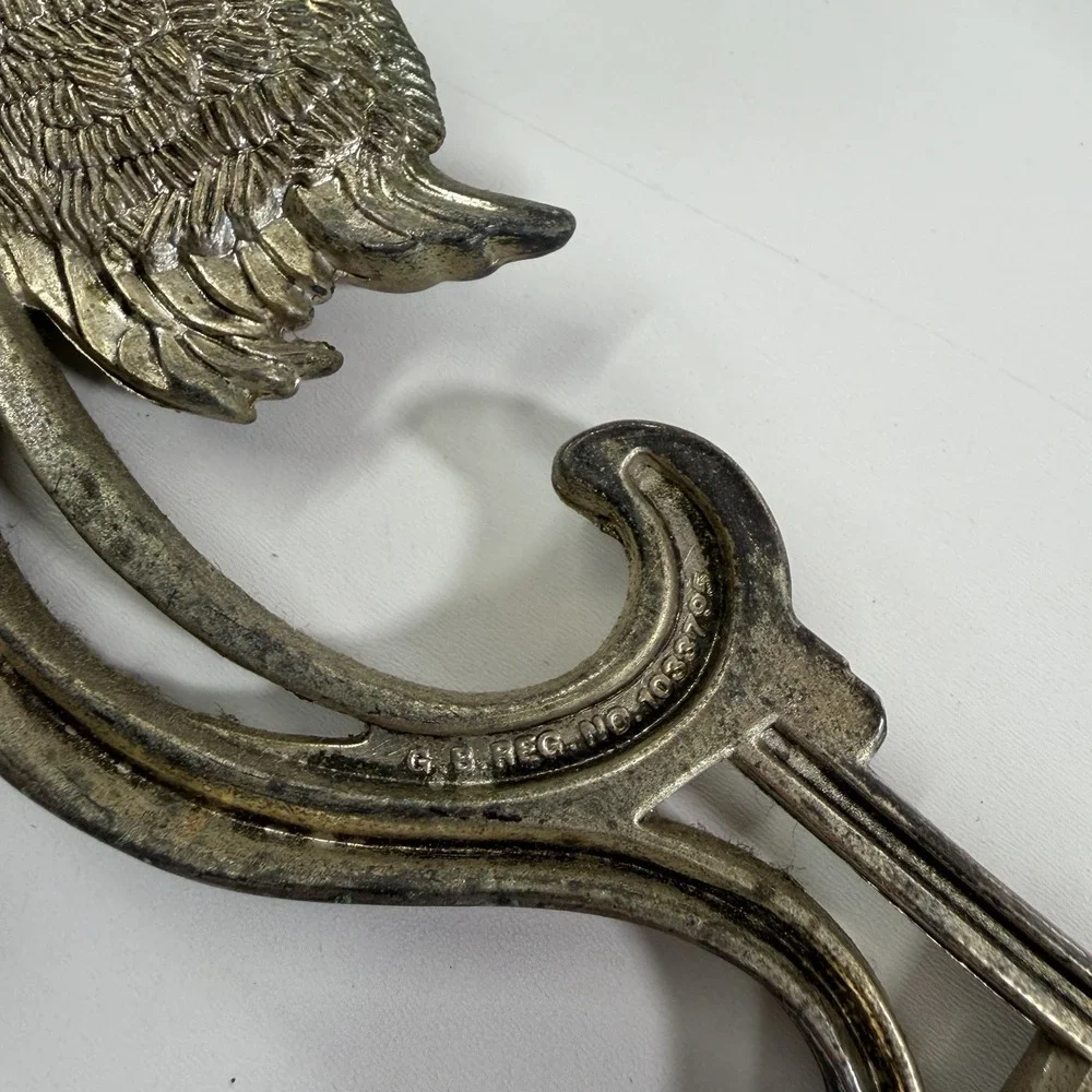 Vintage Silver Plated Swan Candle Stick Holder Wall Mounted Ornate Set Of 2